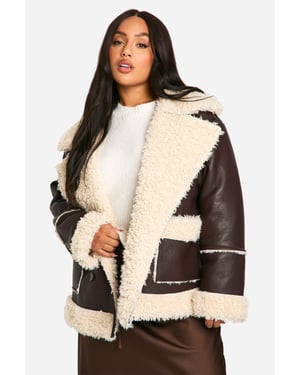 Plus Borg Trim Jacket
