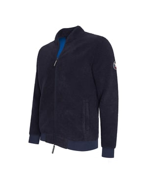 Cappuccino Italia Tröjor Sherpa Fleece Cardigan Blå