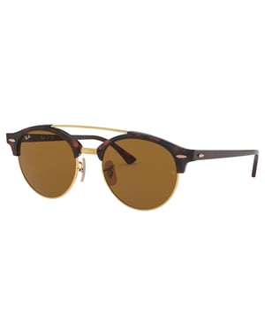 Clubround Double Bridge zonnebril unisex volwassene RB43469903351