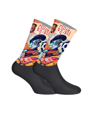 Unisex Elastic Printed Long Socks