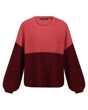 Regatta dam/dam Kamaria stickad tröja (Mineral Red/Cabernet)