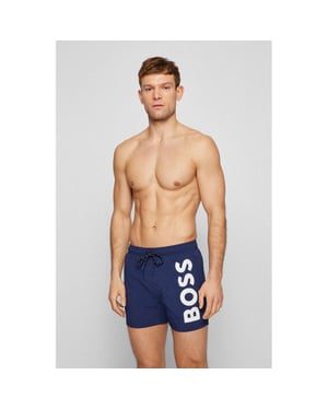 BOSS Orange Octopus Bold Logo Mens Swim Shorts