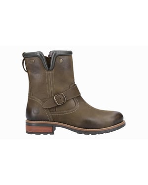 Cotswold Kinsham Leren Dames Khaki Winter Laarzen Tot Halverwege De Kuit