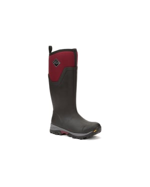 Muck Laarzen Arctic Ice Tall Rubber Zwart/Maroen Wellington Laarzen