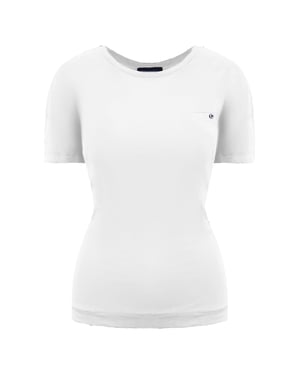 Champion Logo Dames Wit T-Shirt