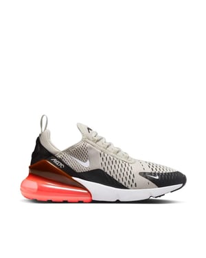 Nike Air Max 270-trainers, zwart/lichtbruin/hete punch
