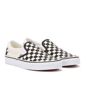 Vans Classic Slip-On Unisex Black White Checkboard Canvas Skate Trainers