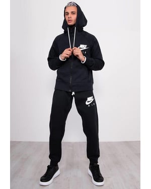 Nike Air Mens Zip Up Tracksuit in Black