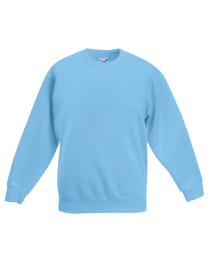 Fruit Of The Loom Kinder Unisex Premium 70/30 Sweatshirt (Hemel Blauw)