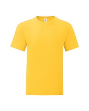 Fruit of the Loom Heren Iconisch 150 T-Shirt (Zonnebloem)