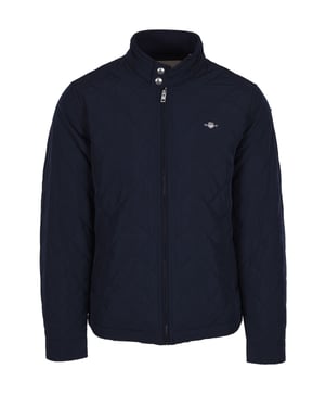 Gant Quilted Windcheater Jacket Evening Blue