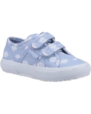 Superga 2750 Kids Straps Cloud Print Childrens Unisex Summer