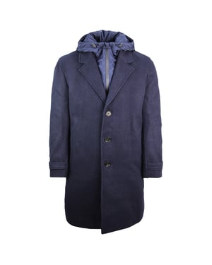 Lacoste Trench Mens Navy Coat
