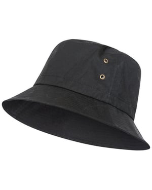 Trespass Unisex Adult Waxy Bucket Hat (Black)