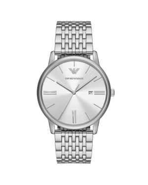Emporio Armani Minimalist Heren Horloge Zilverkleurig AR11599