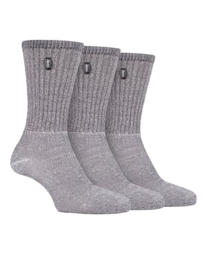 JEEP - 3 Pairs Mens Vintage Cotton Cushioned Socks for Hiking Boots