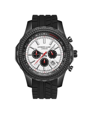 Handgemaakte Anthony James Limited Edition Chronograaf Dashboard wit
