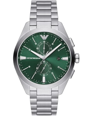 Emporio Armani Claudio Heren Horloge Zilverkleurig AR11480