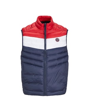 Jack & Jones Mens Sleeveless Gilet – Zipper Closure and High Neck
