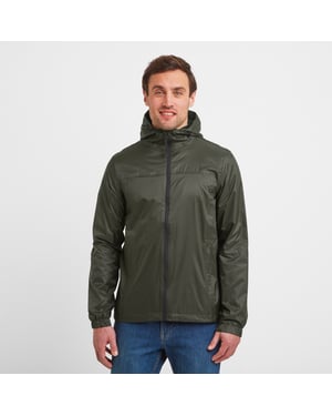 Craven Mens Waterproof Packaway Jacket Dark Khaki