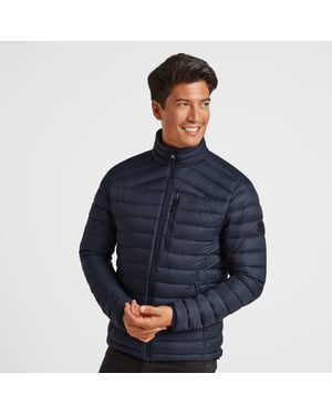 Drax Mens Funnel Down Jacket Navy