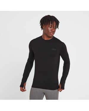 Snowdon Mens Thermal Crewneck Black