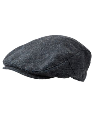 Weighton Knit Flat Cap Blue Marl