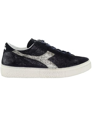 Diadora Montecarlo Glitter Smutsiga Dam Svarta Träningsskor