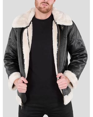 Alpha Industries B3 FL Men's Flight Jacket in Black