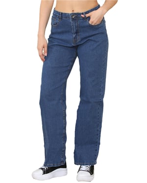 Enzo | Jeans met wijde pijpen - Blauw