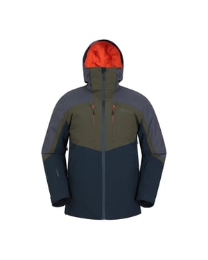 Mountain Warehouse Mens Anton Vattentät Skidjacka (Khaki Grön)
