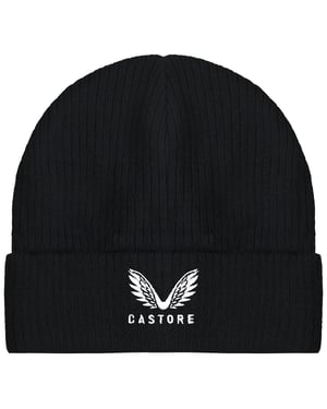 Castore Logo Stock Kids Black Beanie