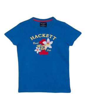 Kortärmad t-shirt med rund hals för pojkar HK500152