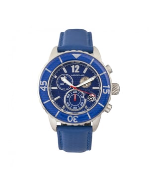 Morphic M51-serie chronograaf horloge met leren band met datum