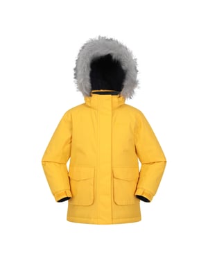 Mountain Warehouse Waterafstotend kinder/kinderjack met Ranger-logo (Mosterd)