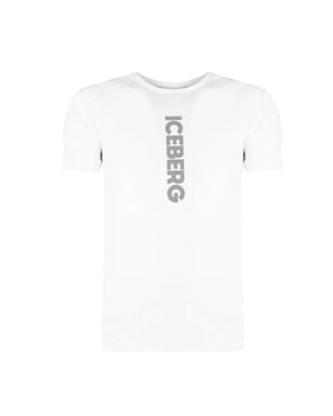 Iceberg T-Shirt C-Neck Herr Vit
