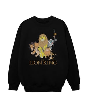 Disney Meisjes The Lion King Groep Sweatshirt (Zwart)