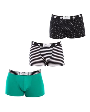 Pack-3 sömlösa modeboxershorts D0C6D man