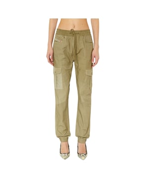 DIESEL P-URSULA-CHALK Womens Cargo Trouser