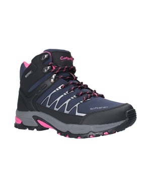 Cotswold Abbeydale Mid Damernas Vandringskängor I Navy/Svart/Fuchsia