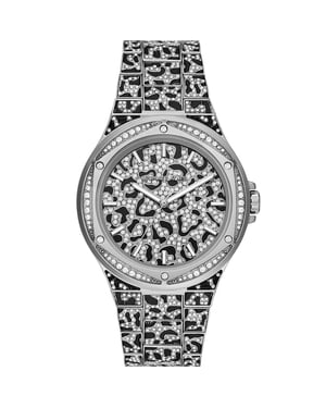 Michael Kors MK7408 Animal Pavé Two-Tone dameshorloge