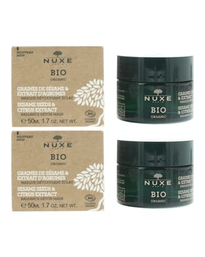 Nuxe Bio Organic Sesame Seeds & Citrus Extract Radiance Detox Mask 50ml x 2