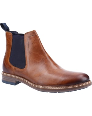 Hush Puppies Justin Chelsea läder herrkängor Tan