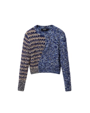 Desigual Damen Blauw Breigoed