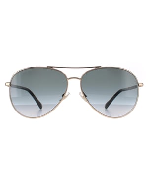 Jimmy Choo Aviator Womens Gold Black Dark Grey Gradient DEVAN/S