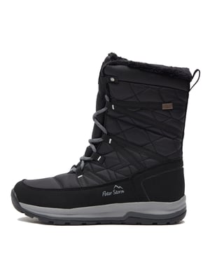 Peter Storm Women's Snowdrop Walking Boot with High Traction Rubber Sole & Ankle Support, Hiking & Trekking Footwear, Black