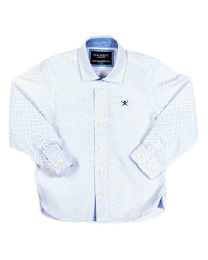 Boy's long-sleeved shirt with lapel collar HK301027
