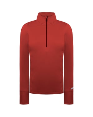 Brooks Dash 1/2 Zip Womens Dark Red Running Top