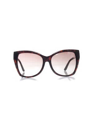 Bruine oversized Carli zonnebril