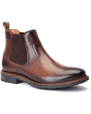 Base London Bloom Leren Herenlaarzen Burnt Brown